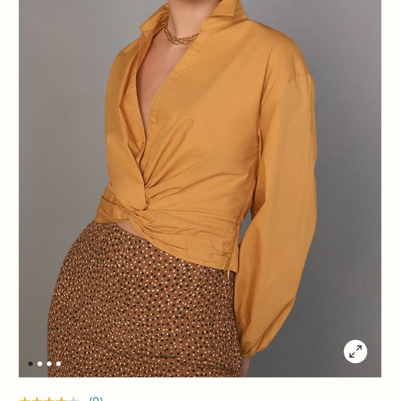 Chic tie-front top by Anthropologie - Picture 4 of 6